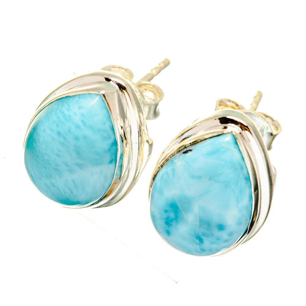 Larimar Earrings handcrafted by Ana Silver Co - EARR419674