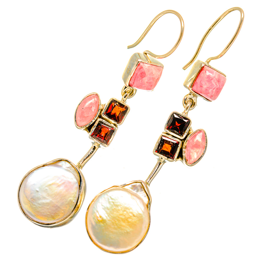 Mother Of Pearl Earrings handcrafted by Ana Silver Co - EARR419692
