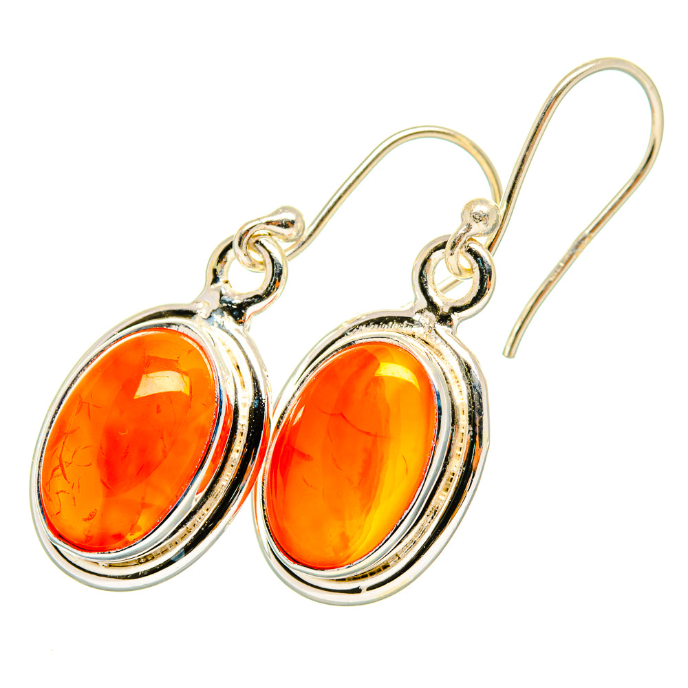 Carnelian Earrings handcrafted by Ana Silver Co - EARR419728