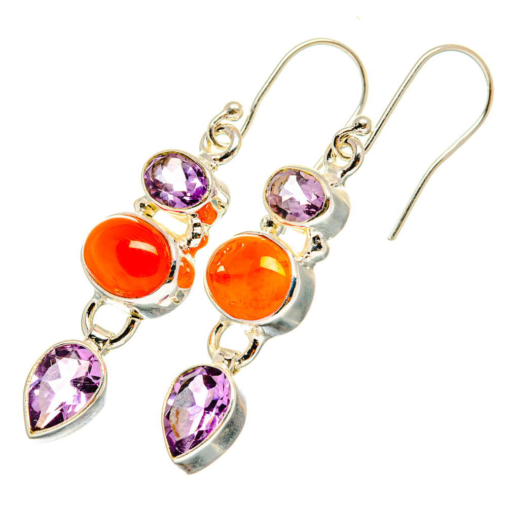 Carnelian Earrings handcrafted by Ana Silver Co - EARR419749