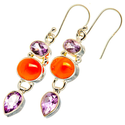 Carnelian Earrings handcrafted by Ana Silver Co - EARR419752