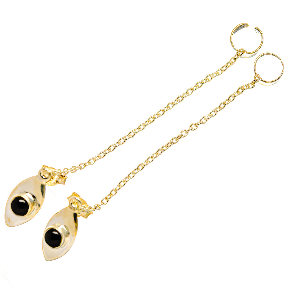 Black Onyx Earrings handcrafted by Ana Silver Co - EARR419765