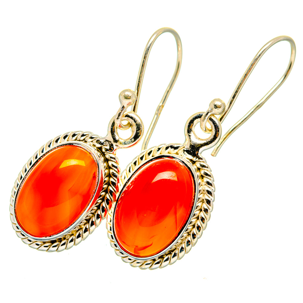 Carnelian Earrings handcrafted by Ana Silver Co - EARR419771