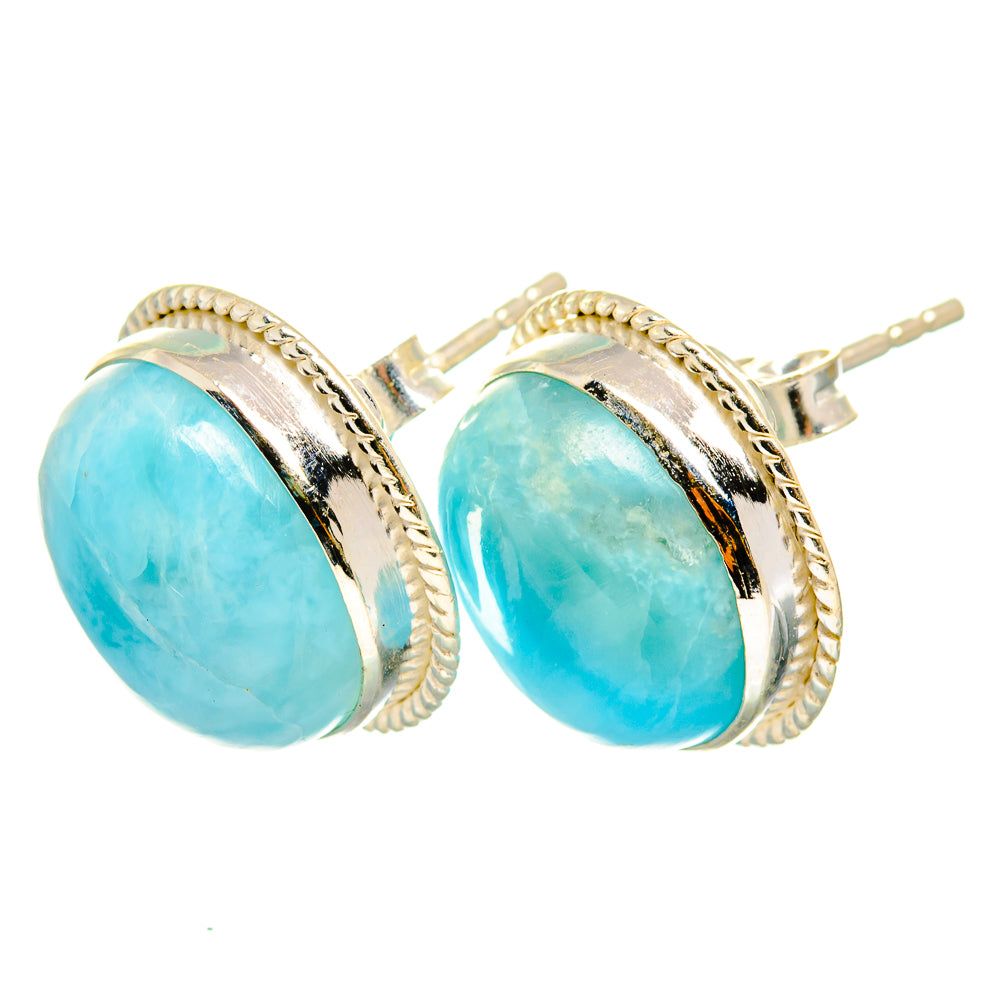 Larimar Earrings handcrafted by Ana Silver Co - EARR419774