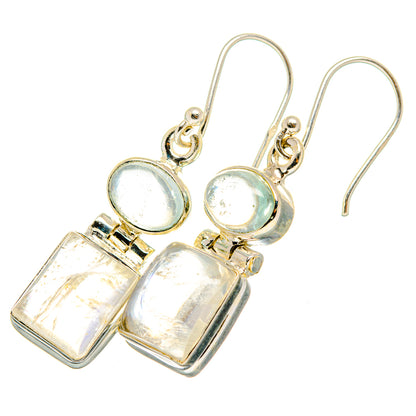 Rainbow Moonstone Earrings handcrafted by Ana Silver Co - EARR419777