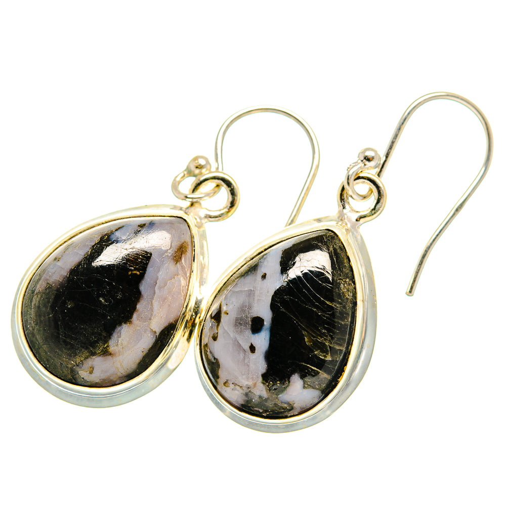 Gabbro Stone Earrings handcrafted by Ana Silver Co - EARR419795 - Photo 2