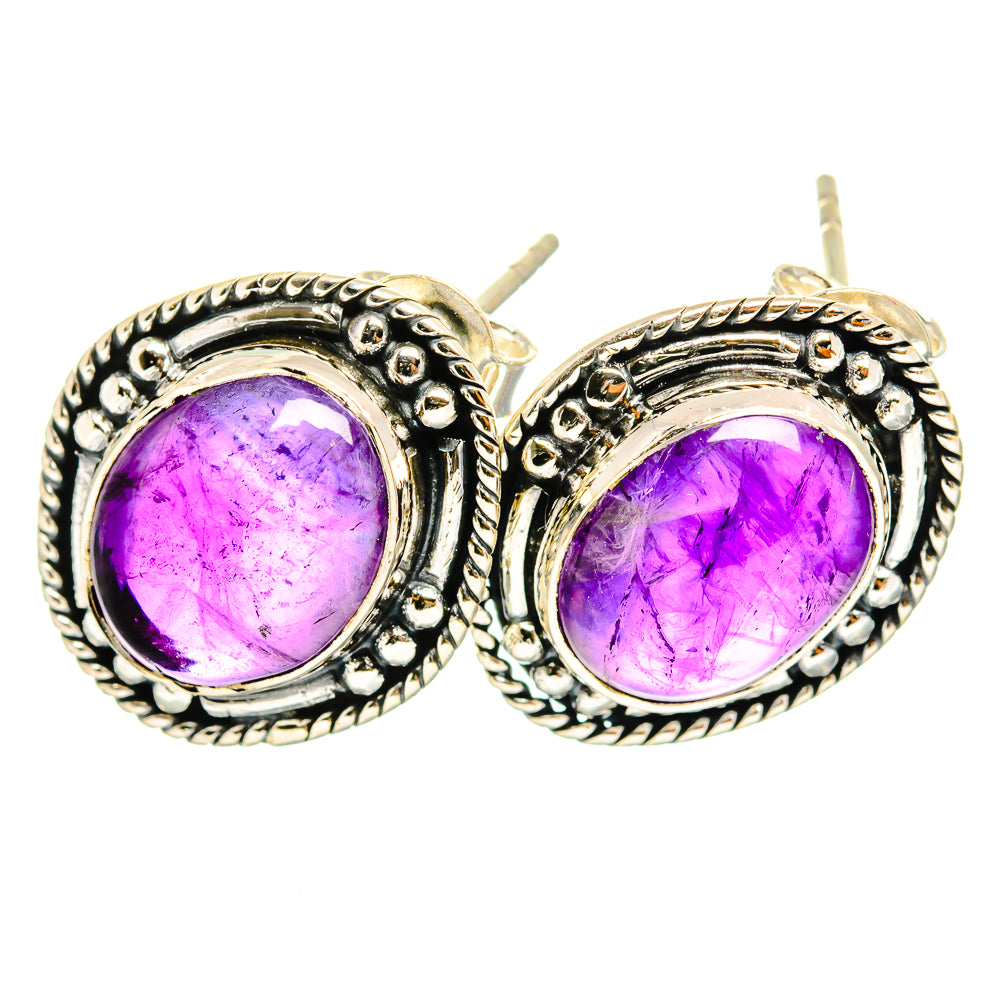Amethyst Earrings handcrafted by Ana Silver Co - EARR419831