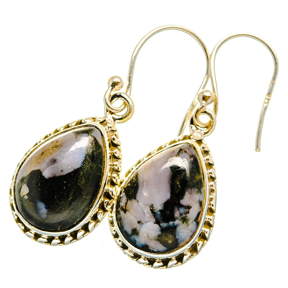 Gabbro Stone Earrings handcrafted by Ana Silver Co - EARR419832
