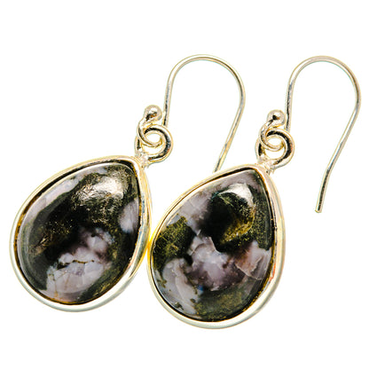 Gabbro Stone Earrings handcrafted by Ana Silver Co - EARR419838