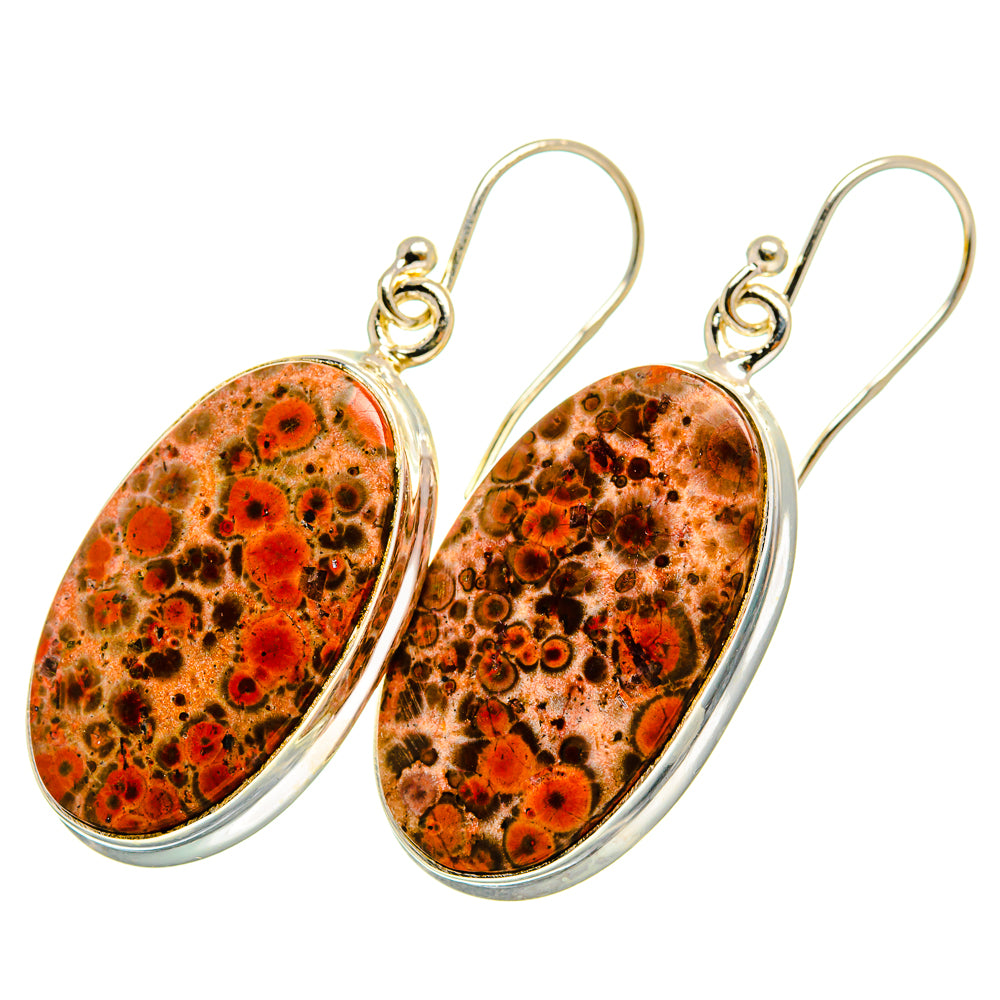Poppy Jasper Earrings handcrafted by Ana Silver Co - EARR419839