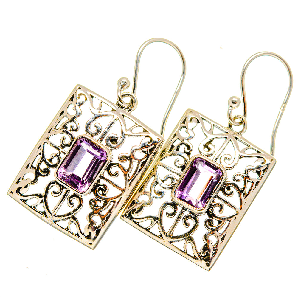 Amethyst Earrings handcrafted by Ana Silver Co - EARR419845