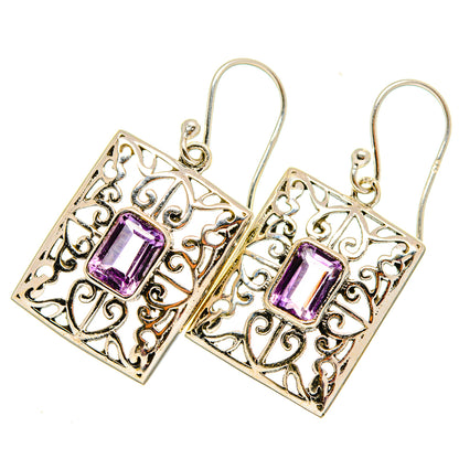 Amethyst Earrings handcrafted by Ana Silver Co - EARR419845