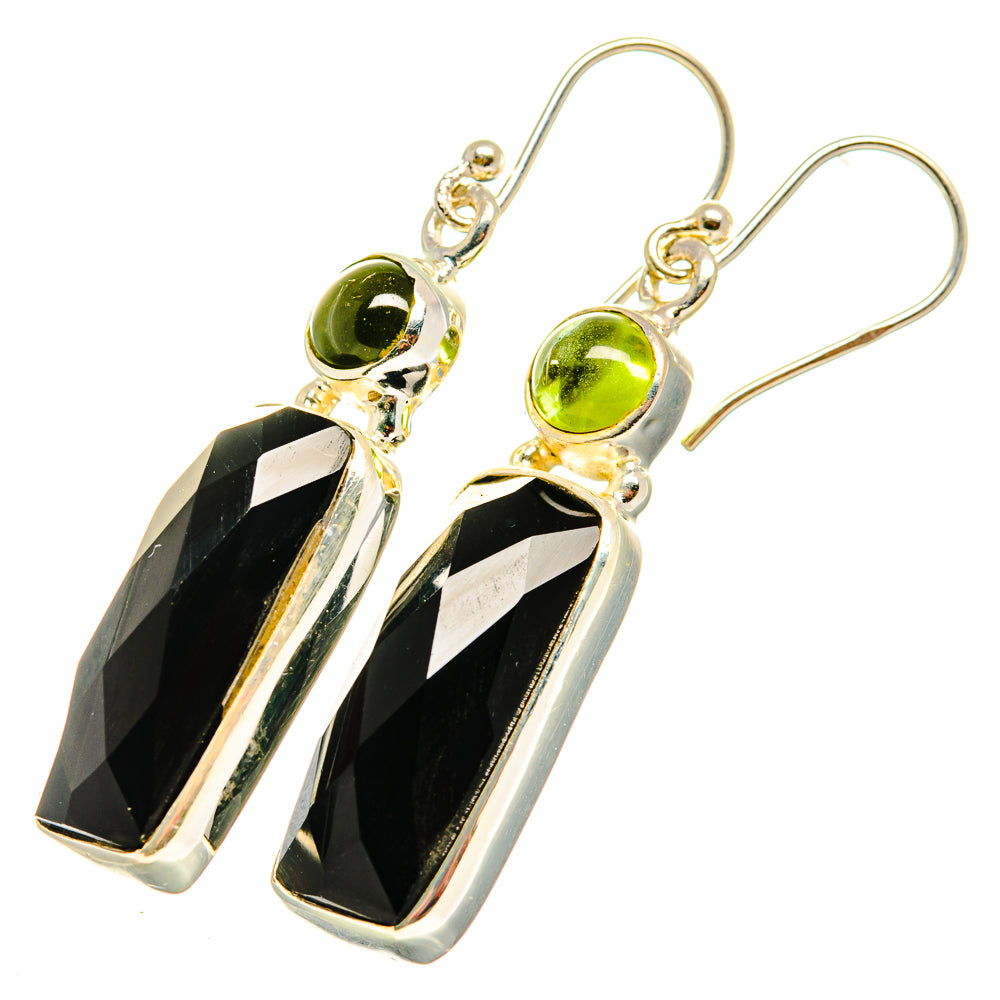 Black Onyx Earrings handcrafted by Ana Silver Co - EARR419855