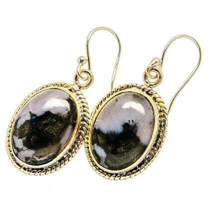 Gabbro Stone Earrings handcrafted by Ana Silver Co - EARR419857 - Photo 2