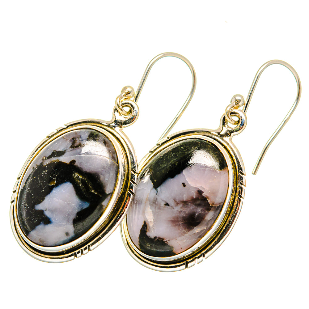 Gabbro Stone Earrings handcrafted by Ana Silver Co - EARR419862 - Photo 2