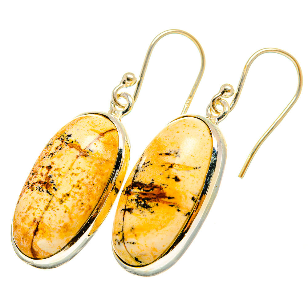 Picture Jasper Earrings handcrafted by Ana Silver Co - EARR419868