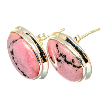 Rhodonite Earrings handcrafted by Ana Silver Co - EARR419871