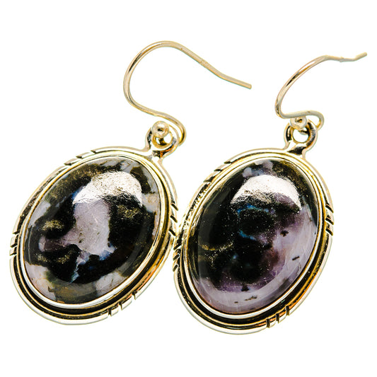 Gabbro Stone Earrings handcrafted by Ana Silver Co - EARR419879