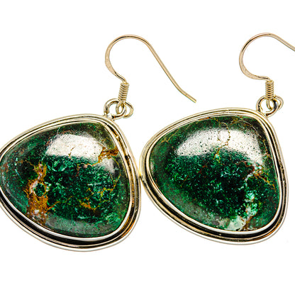 Chrysocolla Earrings handcrafted by Ana Silver Co - EARR419888