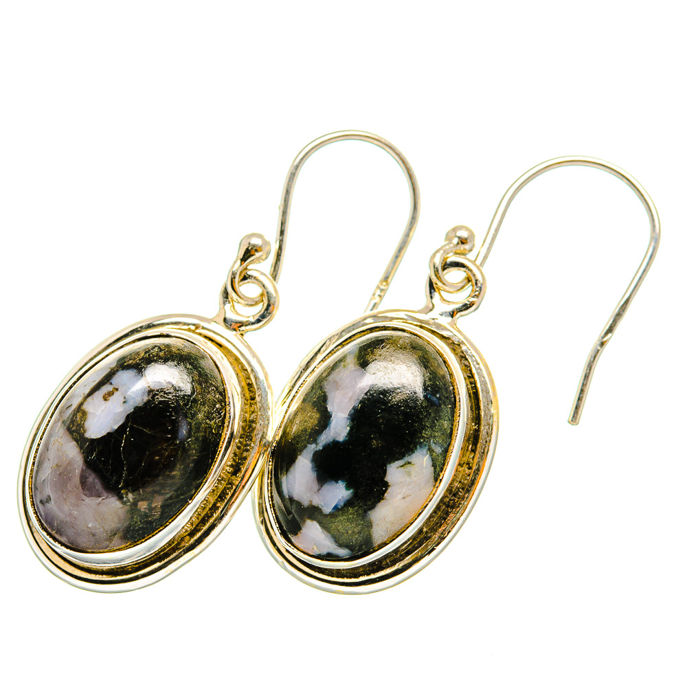 Gabbro Stone Earrings handcrafted by Ana Silver Co - EARR419894
