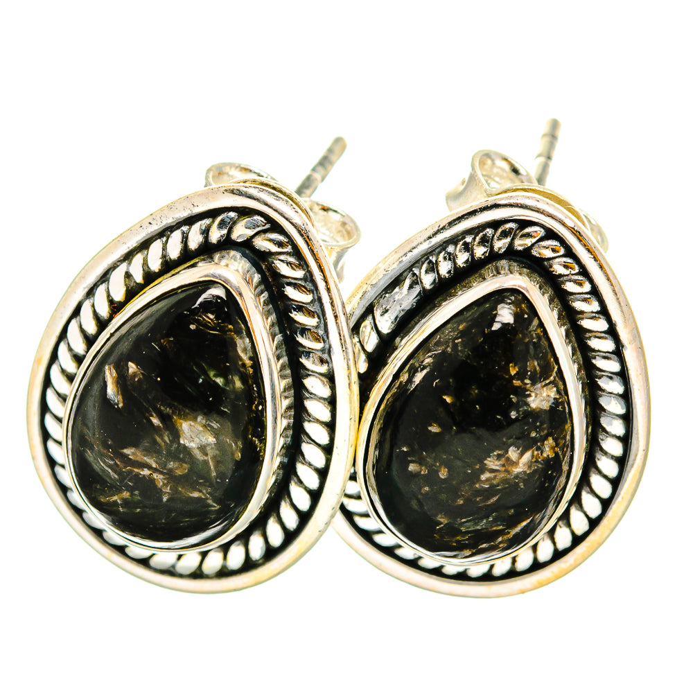 Golden Seraphinite Earrings handcrafted by Ana Silver Co - EARR419896