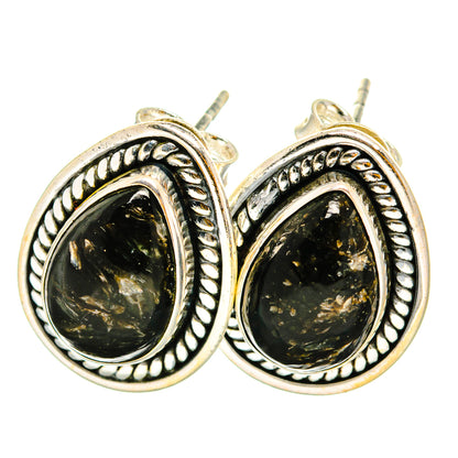 Golden Seraphinite Earrings handcrafted by Ana Silver Co - EARR419896