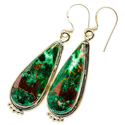 Shattuckite Earrings handcrafted by Ana Silver Co - EARR419906
