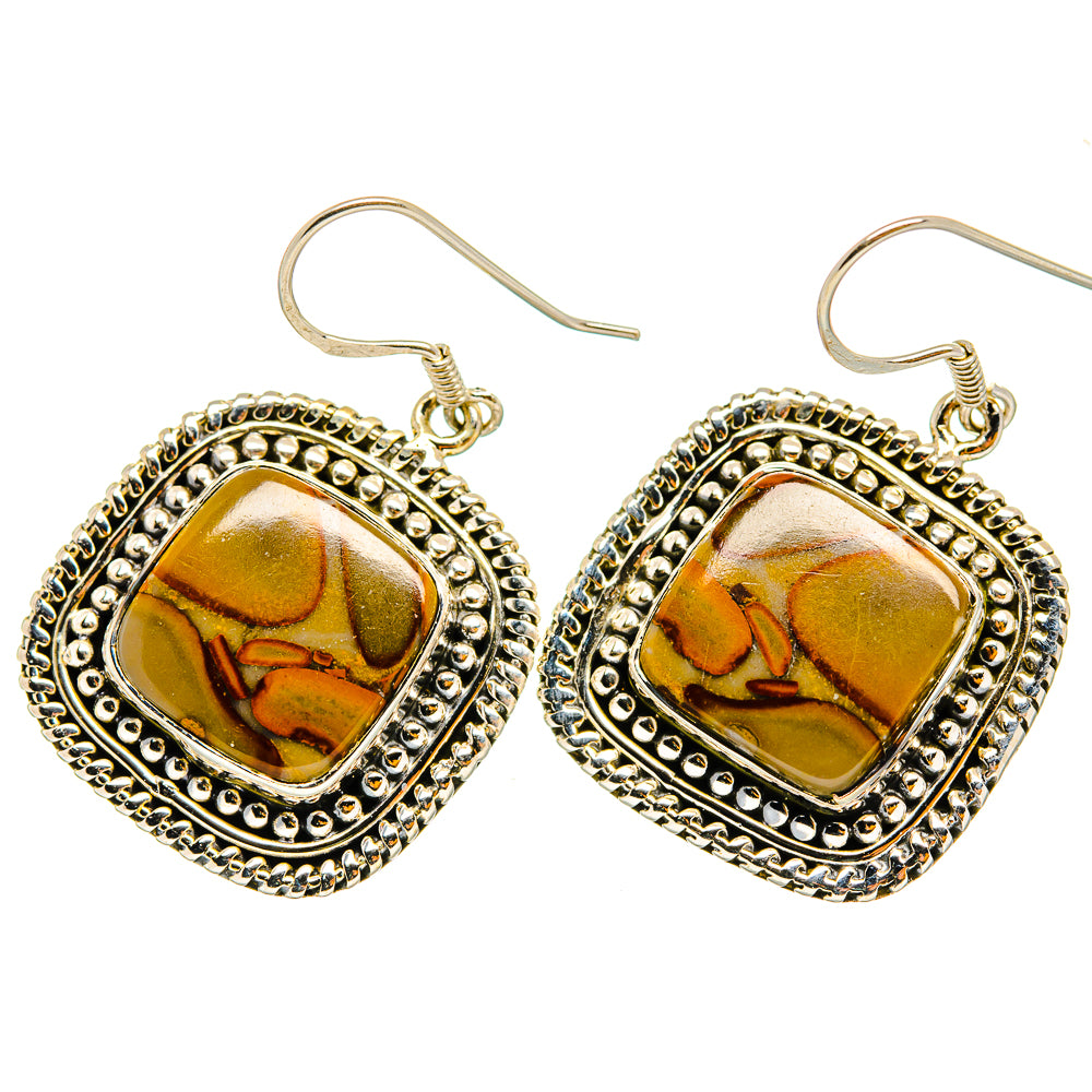 Bamboo Jasper Earrings handcrafted by Ana Silver Co - EARR419911
