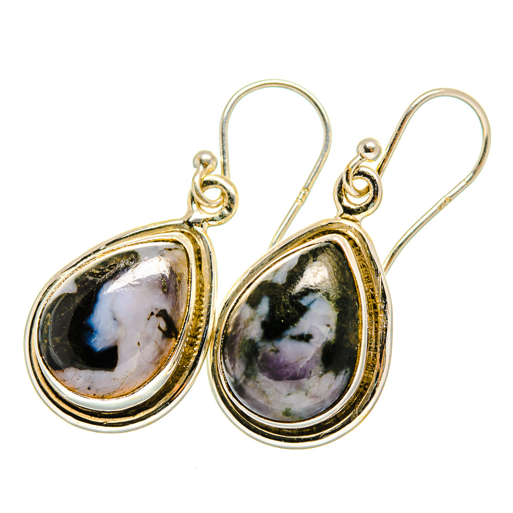 Gabbro Stone Earrings handcrafted by Ana Silver Co - EARR419918 - Photo 2