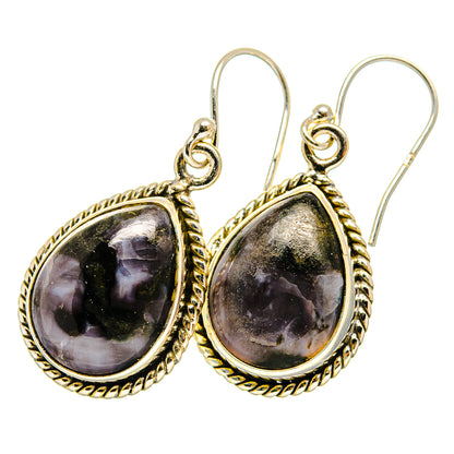 Gabbro Stone Earrings handcrafted by Ana Silver Co - EARR419924