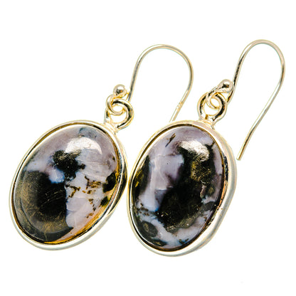 Gabbro Stone Earrings handcrafted by Ana Silver Co - EARR419933 - Photo 2