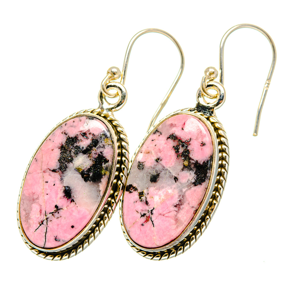 Rhodonite Earrings handcrafted by Ana Silver Co - EARR419934