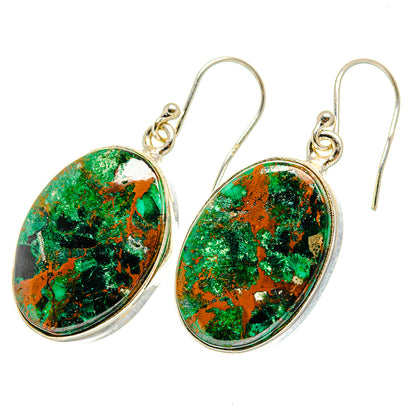 Chrysocolla Earrings handcrafted by Ana Silver Co - EARR419949