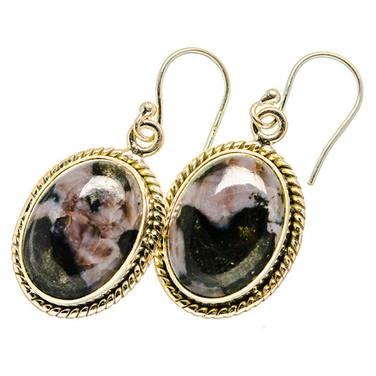 Gabbro Stone Earrings handcrafted by Ana Silver Co - EARR419950