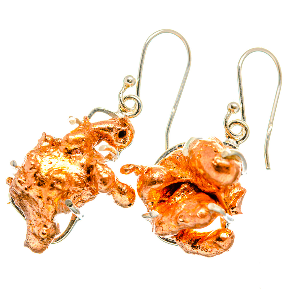Copper Splash Earrings handcrafted by Ana Silver Co - EARR419964