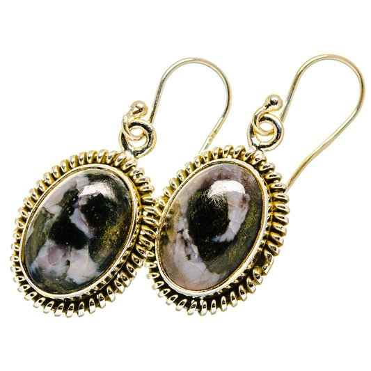 Gabbro Stone Earrings handcrafted by Ana Silver Co - EARR419976