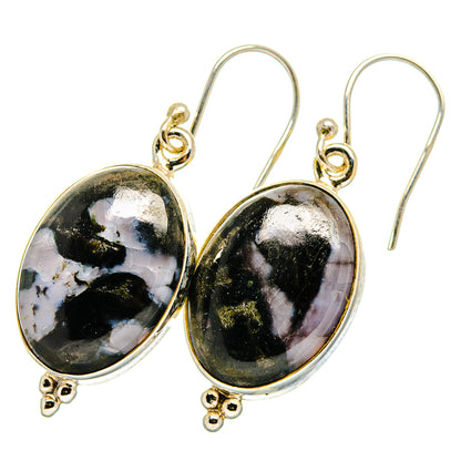 Gabbro Stone Earrings handcrafted by Ana Silver Co - EARR419982