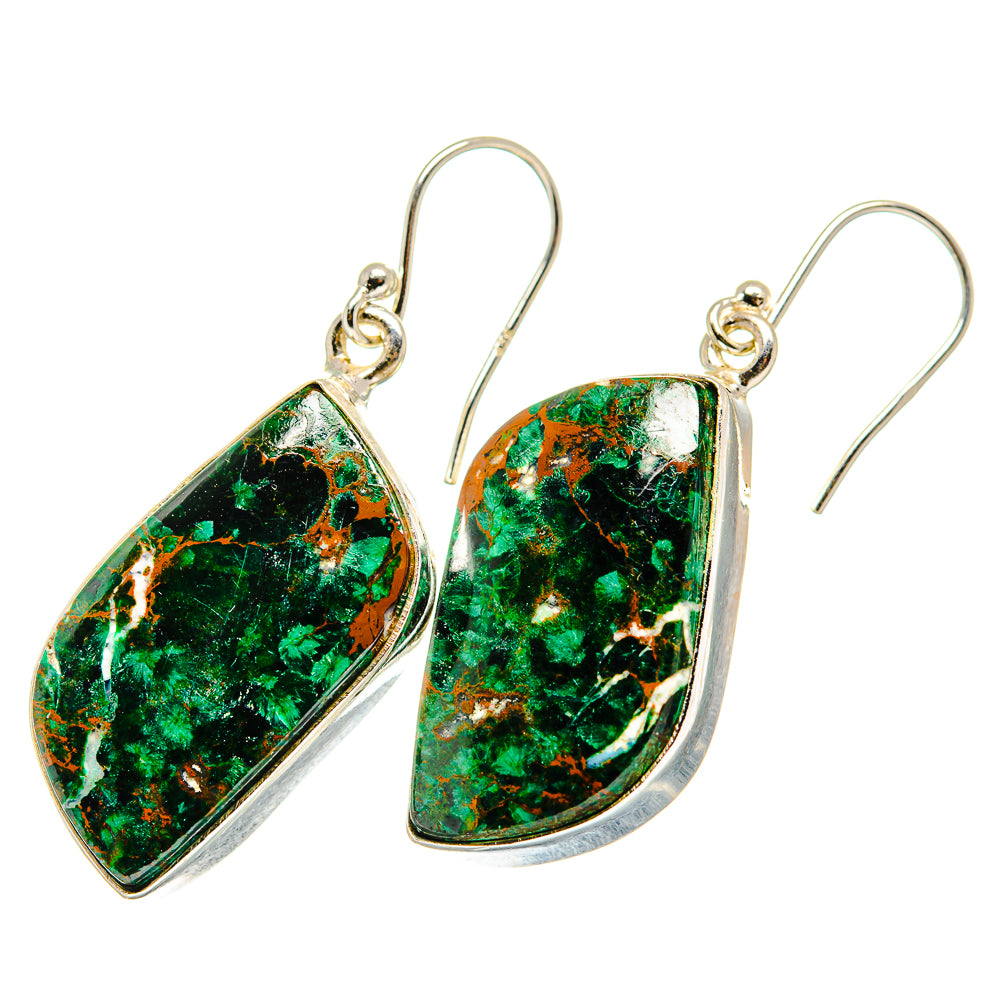 Chrysocolla Earrings handcrafted by Ana Silver Co - EARR419983