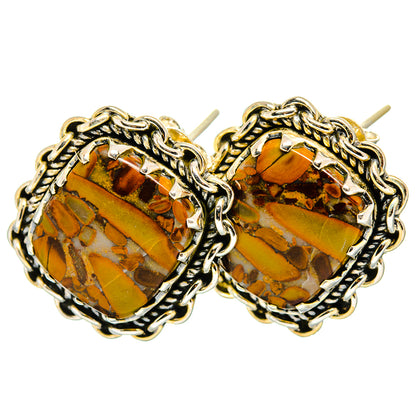 Bamboo Jasper Earrings handcrafted by Ana Silver Co - EARR419987