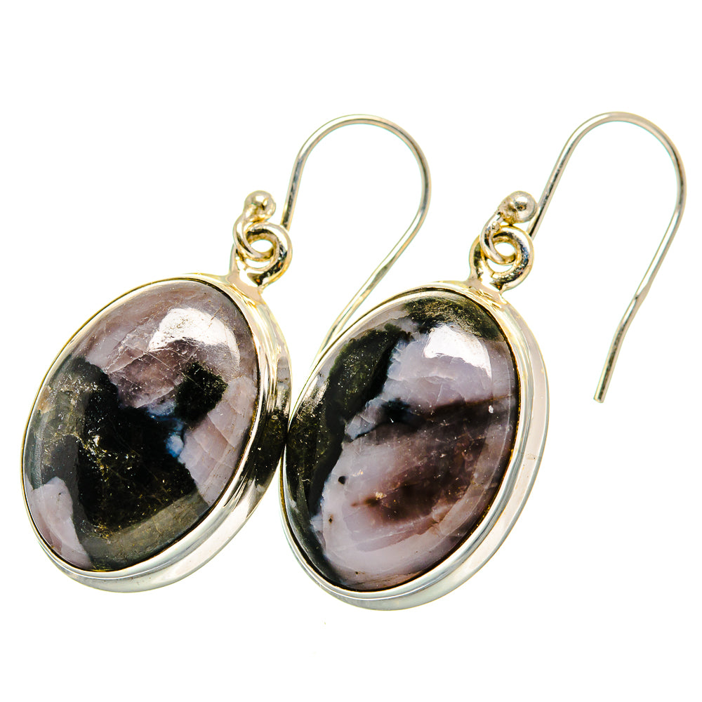 Gabbro Stone Earrings handcrafted by Ana Silver Co - EARR419988 - Photo 2