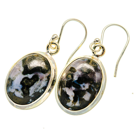 Gabbro Stone Earrings handcrafted by Ana Silver Co - EARR419990