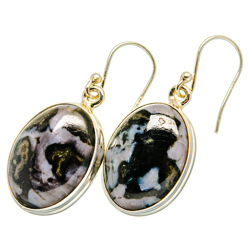 Gabbro Stone Earrings handcrafted by Ana Silver Co - EARR419993
