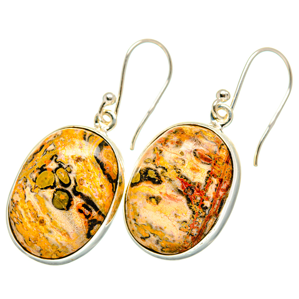 Poppy Jasper Earrings handcrafted by Ana Silver Co - EARR419995