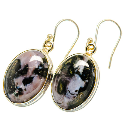 Gabbro Stone Earrings handcrafted by Ana Silver Co - EARR420027 - Photo 2