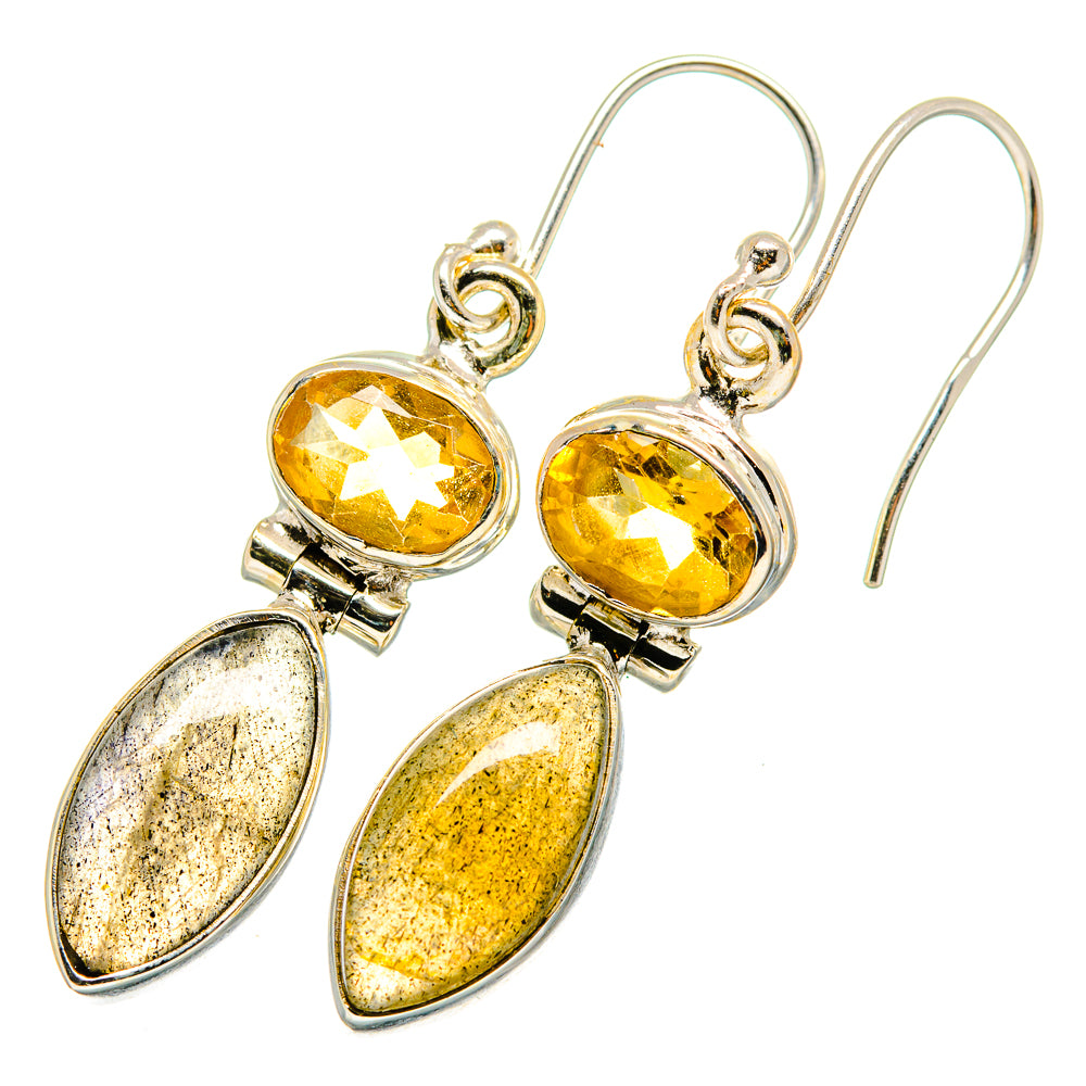 Labradorite Earrings handcrafted by Ana Silver Co - EARR420033