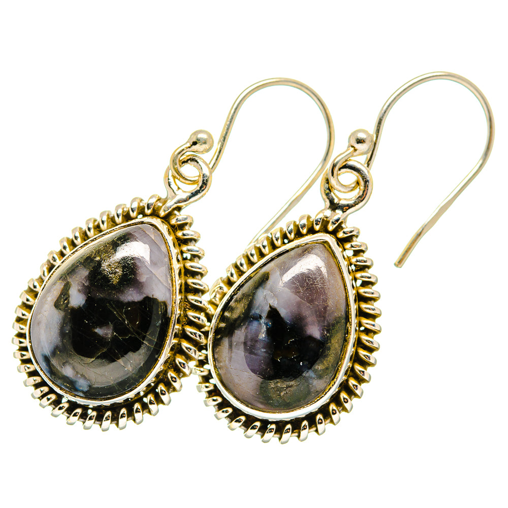 Gabbro Stone Earrings handcrafted by Ana Silver Co - EARR420038