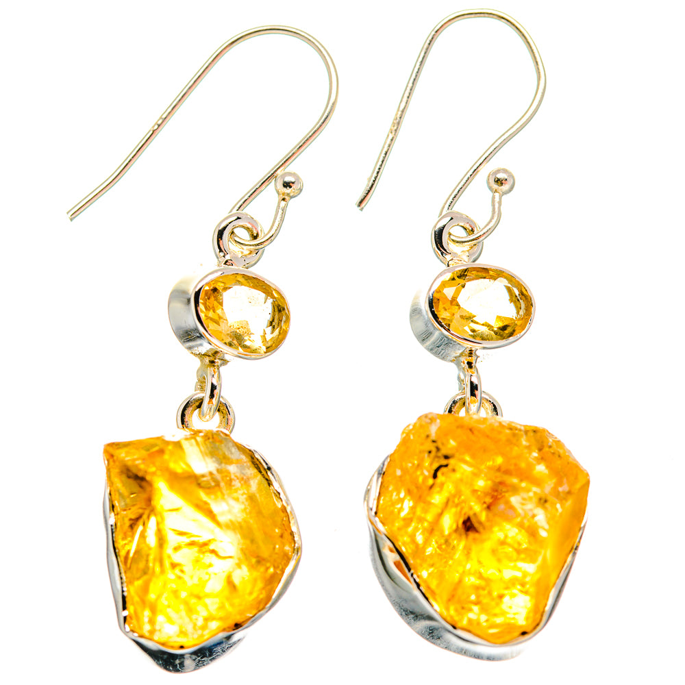 Citrine Earrings handcrafted by Ana Silver Co - EARR420046