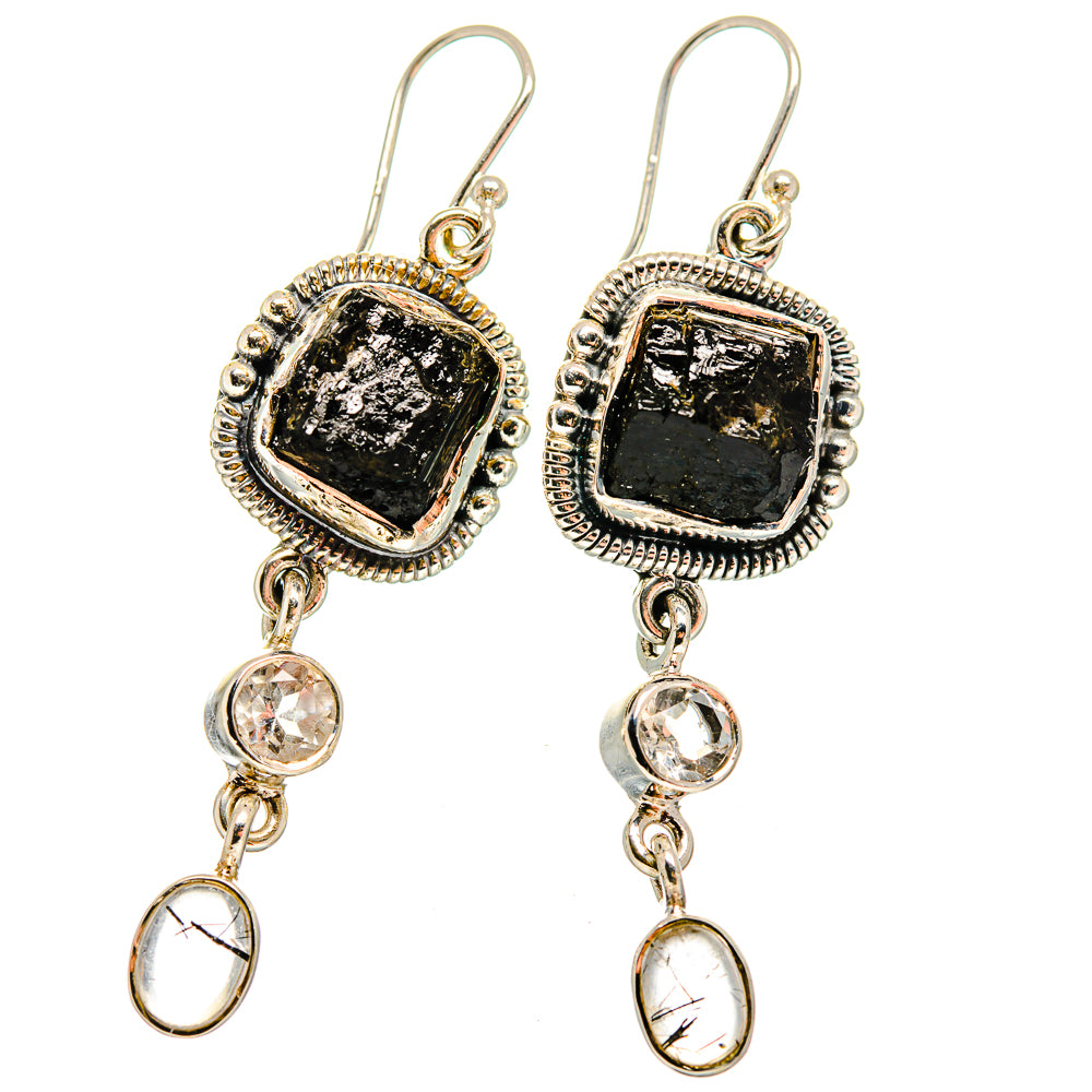 Tektite Earrings handcrafted by Ana Silver Co - EARR420049