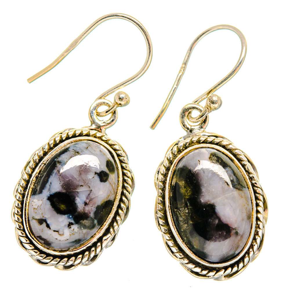 Gabbro Stone Earrings handcrafted by Ana Silver Co - EARR420051