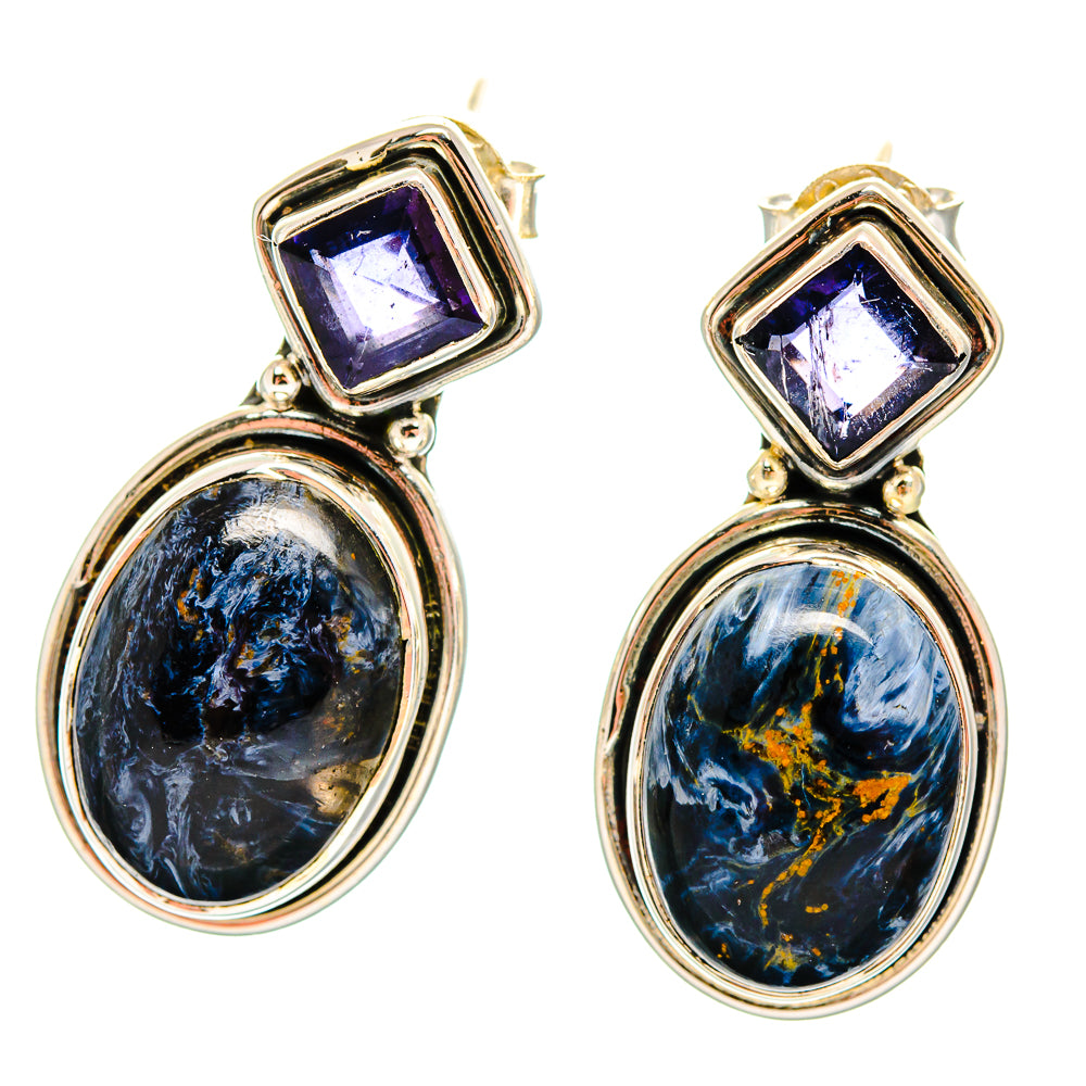 Pietersite Earrings handcrafted by Ana Silver Co - EARR420059